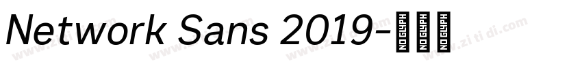 Network Sans 2019字体转换